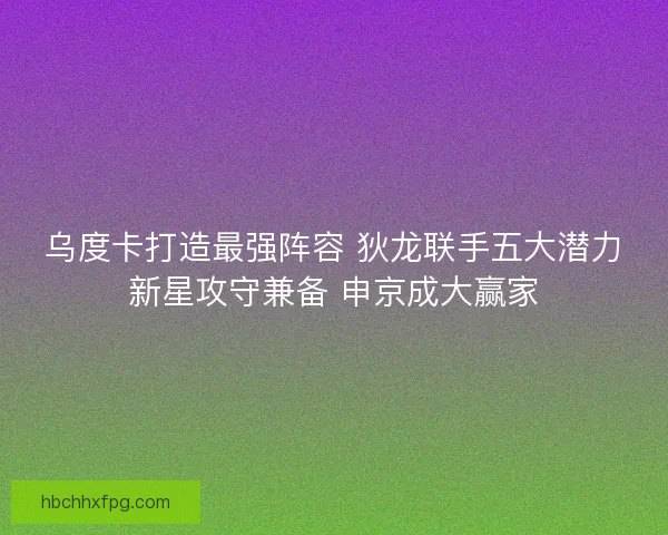 乌度卡打造最强阵容 狄龙联手五大潜力新星攻守兼备 申京成大赢家 乌度卡打造最强阵容 狄龙联手五大潜力新星攻守兼备 申京成大赢家