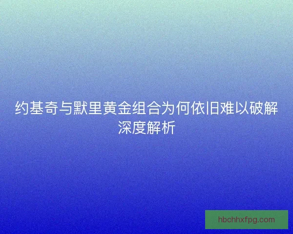 约基奇与默里黄金组合为何依旧难以破解深度解析