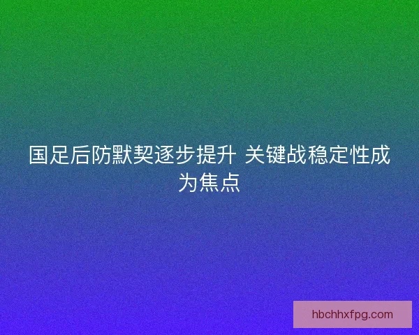 国足后防默契逐步提升 关键战稳定性成为焦点